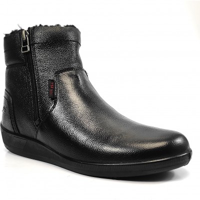 TSF Genuine Leather Fur Winter Boot For women's
